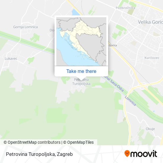 Petrovina Turopoljska map