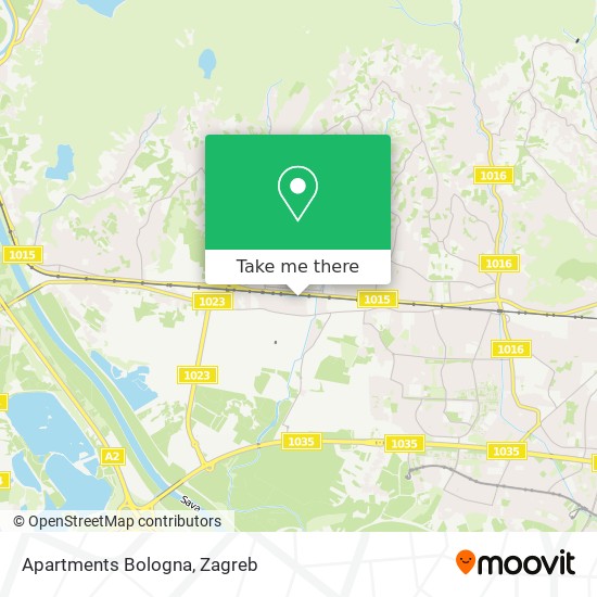 Apartments Bologna map