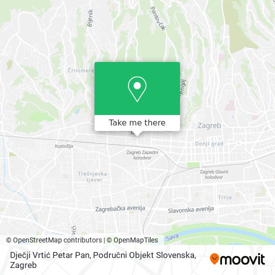 Dječji Vrtić Petar Pan, Područni Objekt Slovenska map