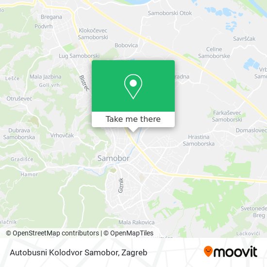 Autobusni Kolodvor Samobor map