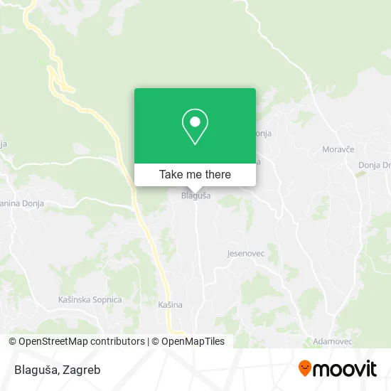 Blaguša map