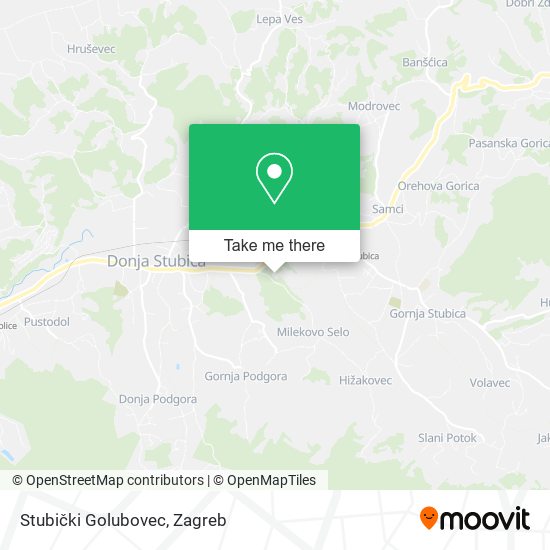 Stubički Golubovec map