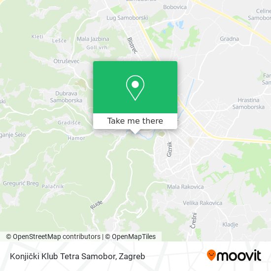 Konjički Klub Tetra Samobor map