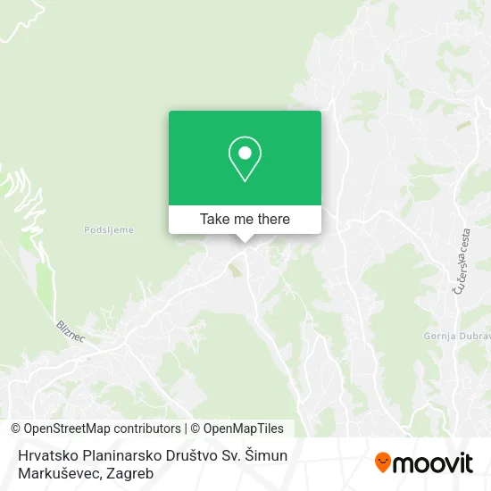 Hrvatsko Planinarsko Društvo Sv. Šimun Markuševec map