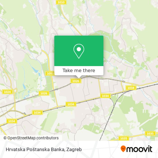 Hrvatska Poštanska Banka map