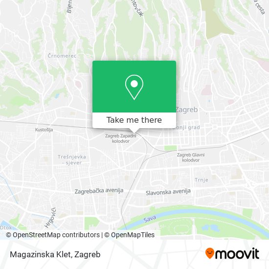 Magazinska Klet map