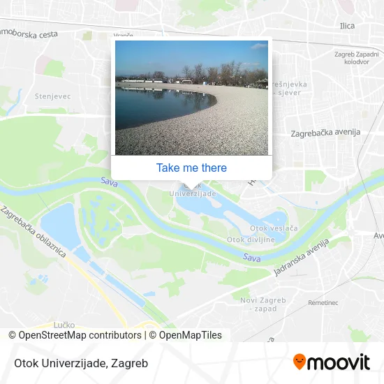 Otok Univerzijade map