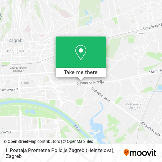 I. Postaja Prometne Policije Zagreb (Heinzelova) map