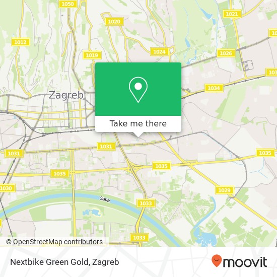Nextbike Green Gold map