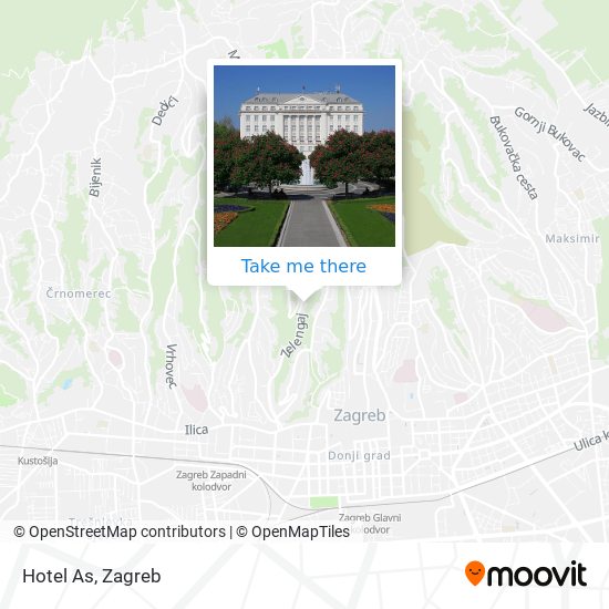 Hotel As map