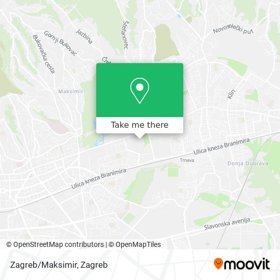 Zagreb/Maksimir map