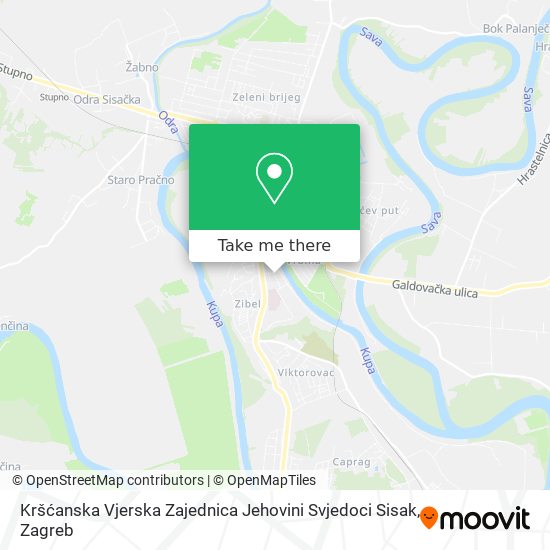 Kršćanska Vjerska Zajednica Jehovini Svjedoci Sisak map