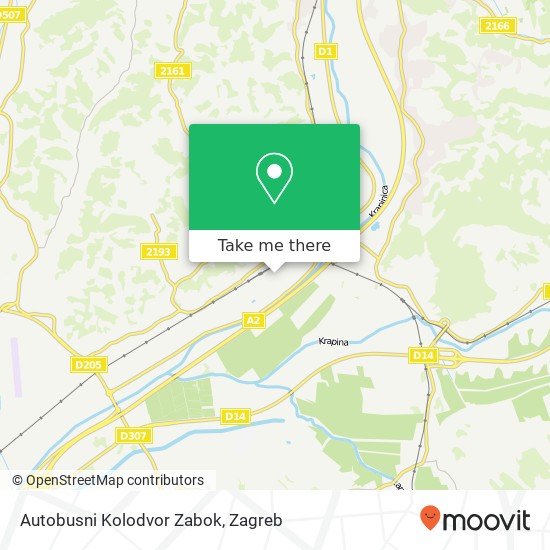 Autobusni Kolodvor Zabok map