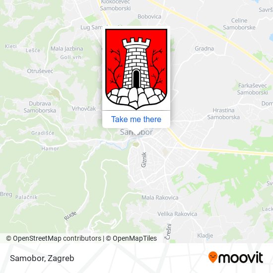 Samobor map