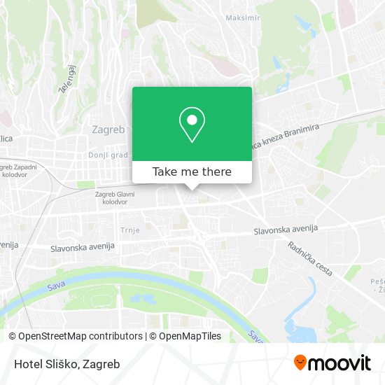 Hotel Sliško map