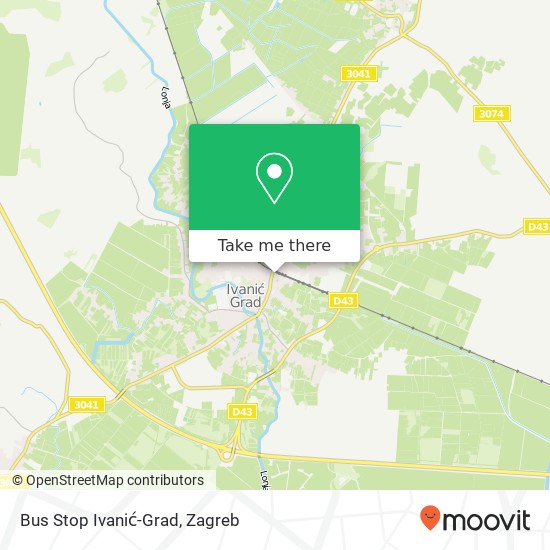 Bus Stop Ivanić-Grad map