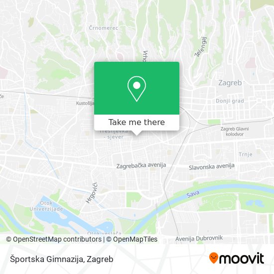 Športska Gimnazija map