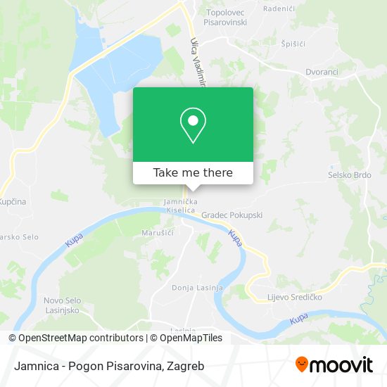 Jamnica - Pogon Pisarovina map