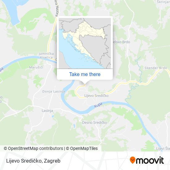 Lijevo Sredičko map