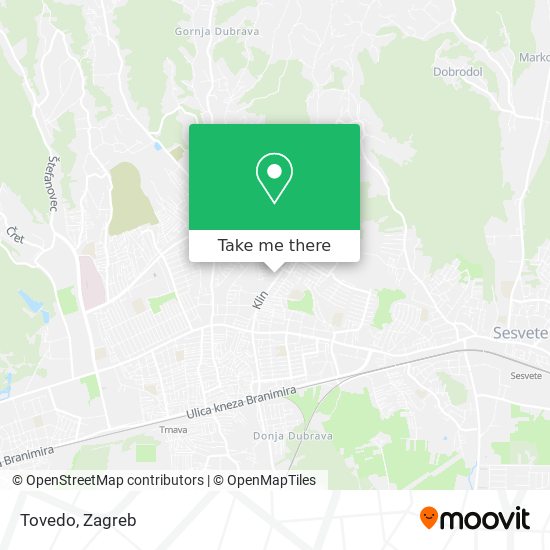 Tovedo map