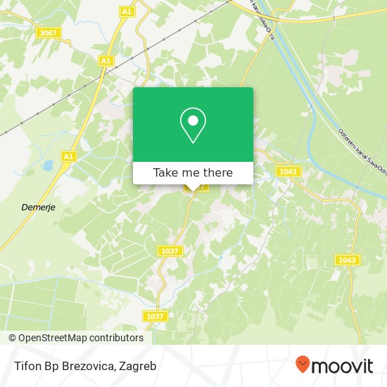 Tifon Bp Brezovica map