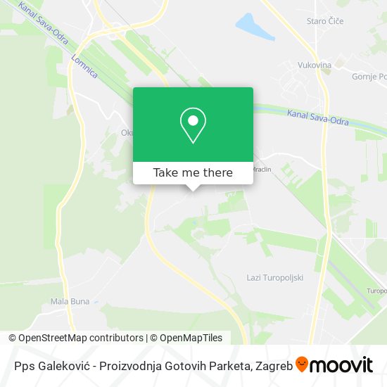 Pps Galeković - Proizvodnja Gotovih Parketa map