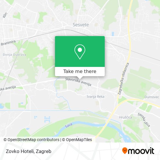 Zovko Hoteli map