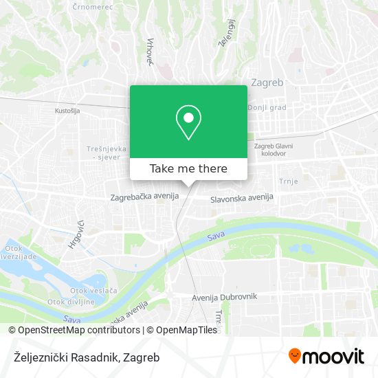Željeznički Rasadnik map
