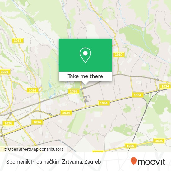 Spomenik Prosinačkim Žrtvama map