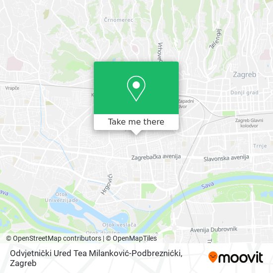 Odvjetnički Ured Tea Milanković-Podbreznićki map