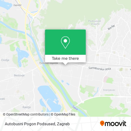 Autobusni Pogon Podsused map