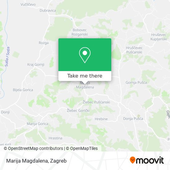 Marija Magdalena map