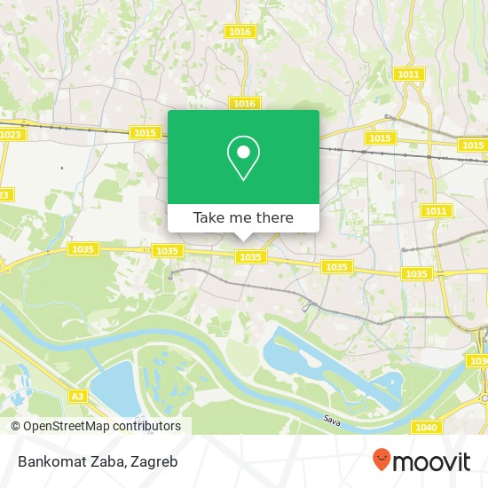 Bankomat Zaba map