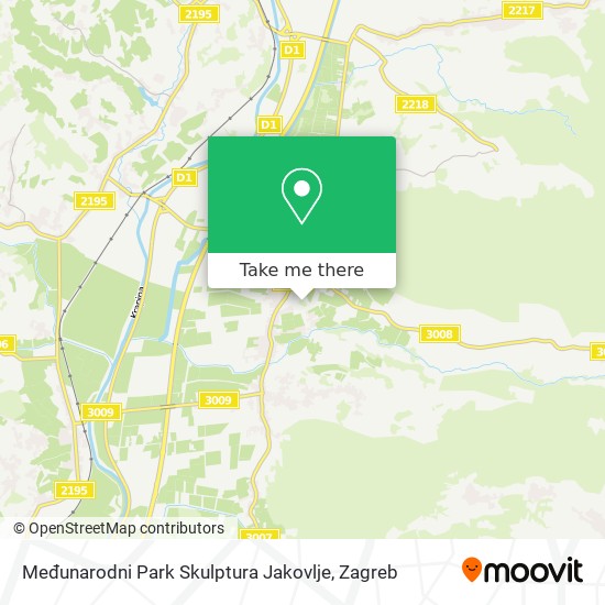 Međunarodni Park Skulptura Jakovlje map