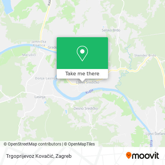 Trgoprijevoz Kovačić map