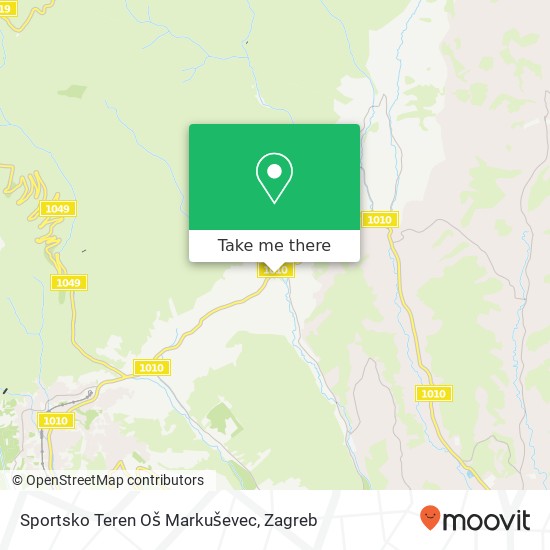 Sportsko Teren Oš Markuševec map