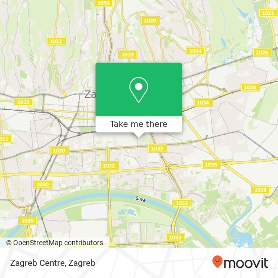 Zagreb Centre map