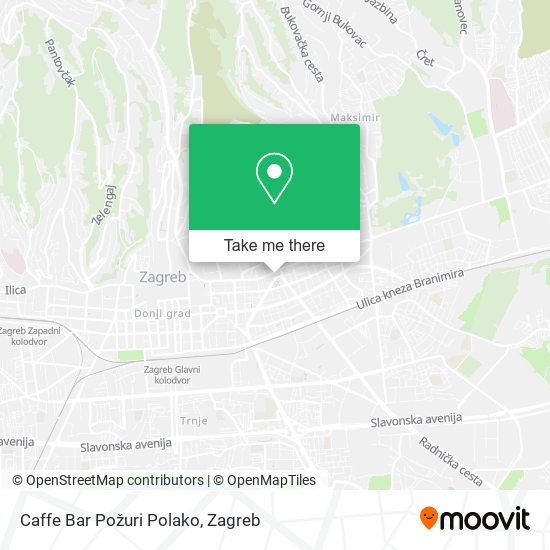 Caffe Bar Požuri Polako map