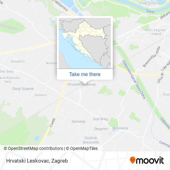 Hrvatski Leskovac map