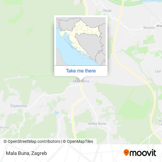 Mala Buna map