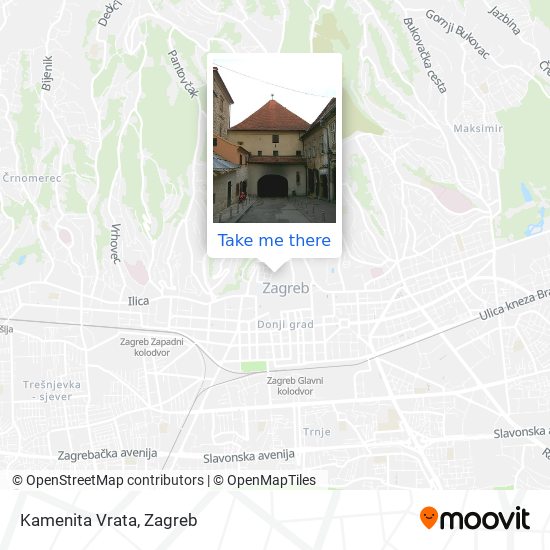 Kamenita Vrata map