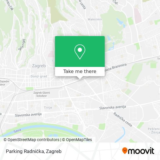 Parking Radnička map