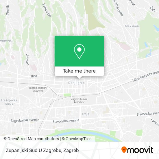 Županijski Sud U Zagrebu map