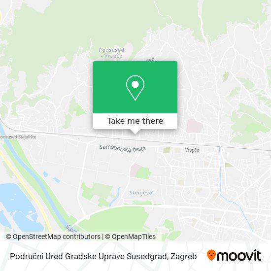 Područni Ured Gradske Uprave Susedgrad map