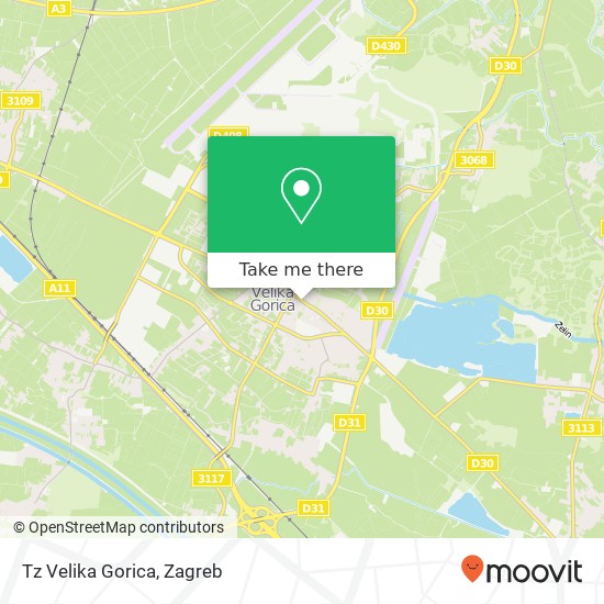 Tz Velika Gorica map