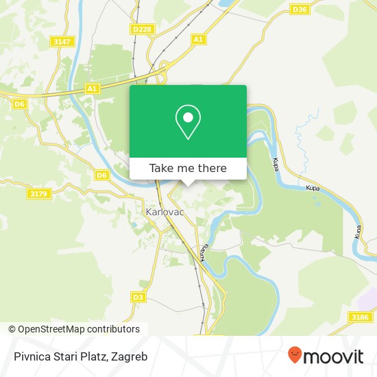 Pivnica Stari Platz map