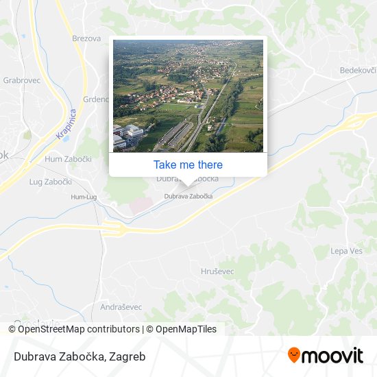 Dubrava Zabočka map