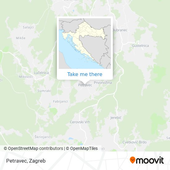 Petravec map