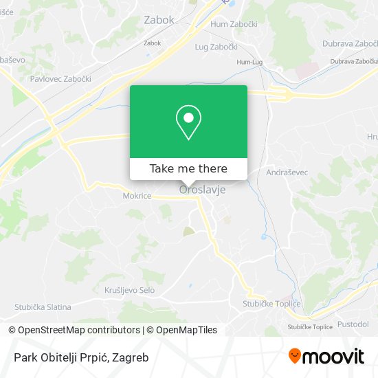 Park Obitelji Prpić map