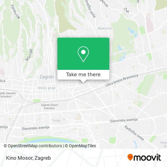 Kino Mosor map